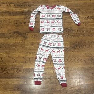The Children's Place Red and White Reindeer Pajama Set